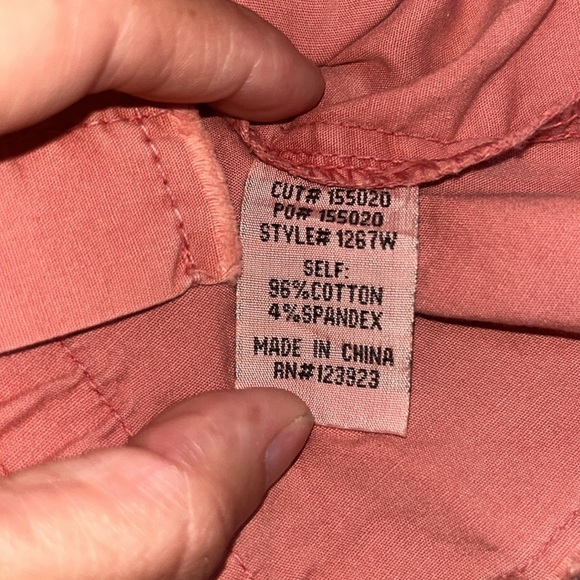 XCVI Wearables Raw Edge Poplin Lightweight Safari Jacket Bellini Pink Small - Picture 9 of 10